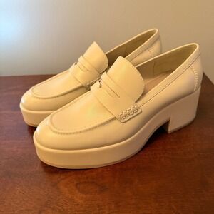 Dolce Vita Yanni Platform Loafer Cream Size 9